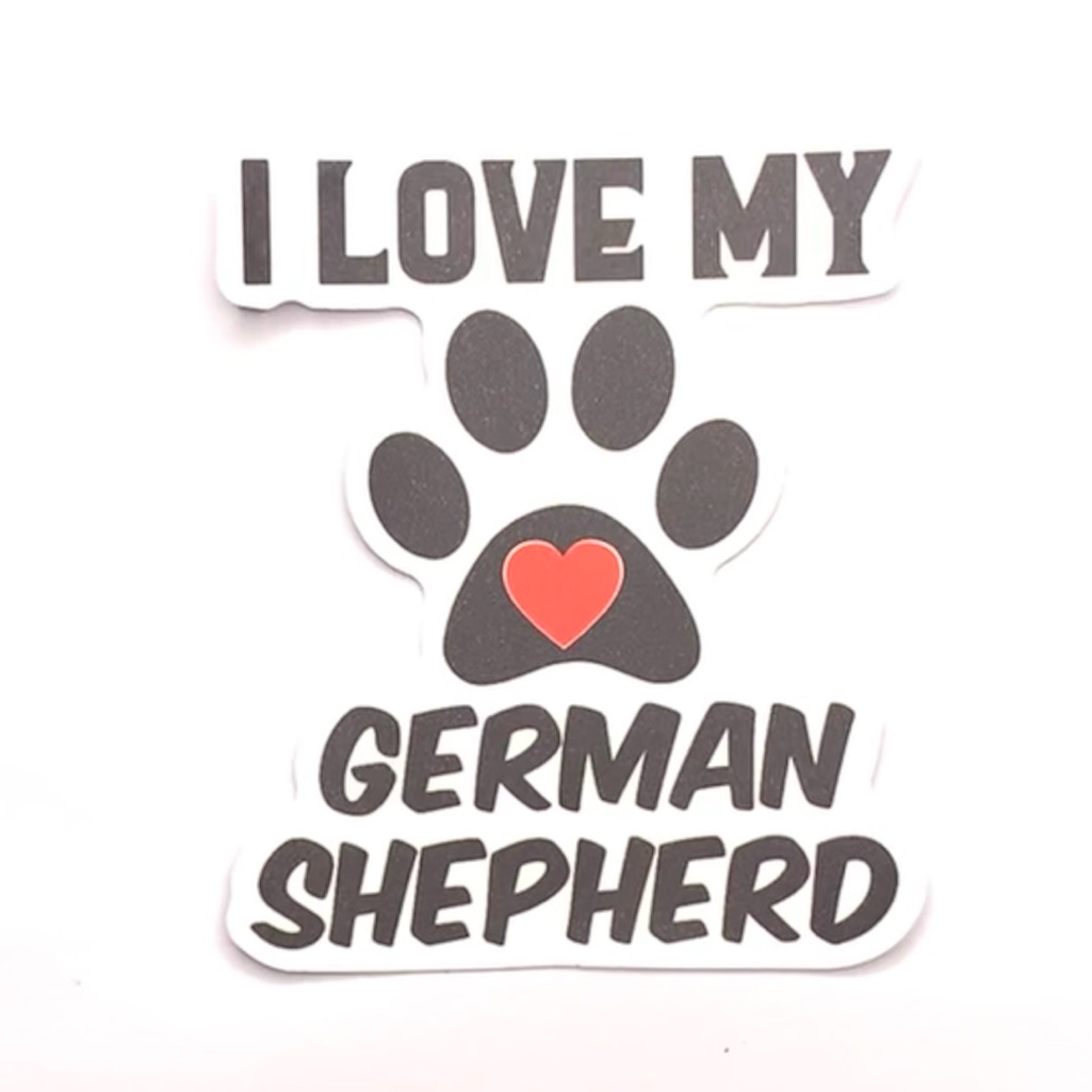 German Shepherd Vinyl Sticker